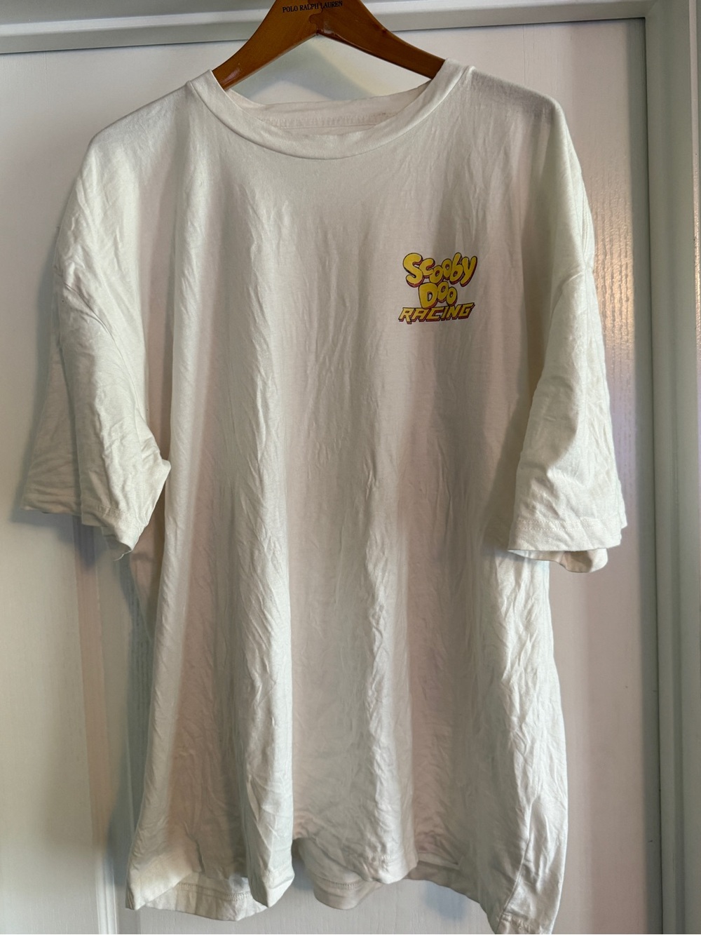 Hollister scooby doo Racing White Graphic Men’s T-Shirt size XXL